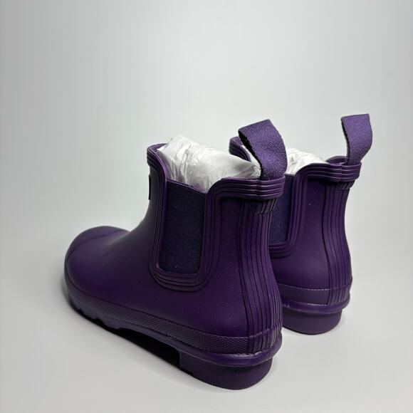 Hunter Original Waterproof Chelsea Rain Boots in Dark Iris - Picture 2 of 9